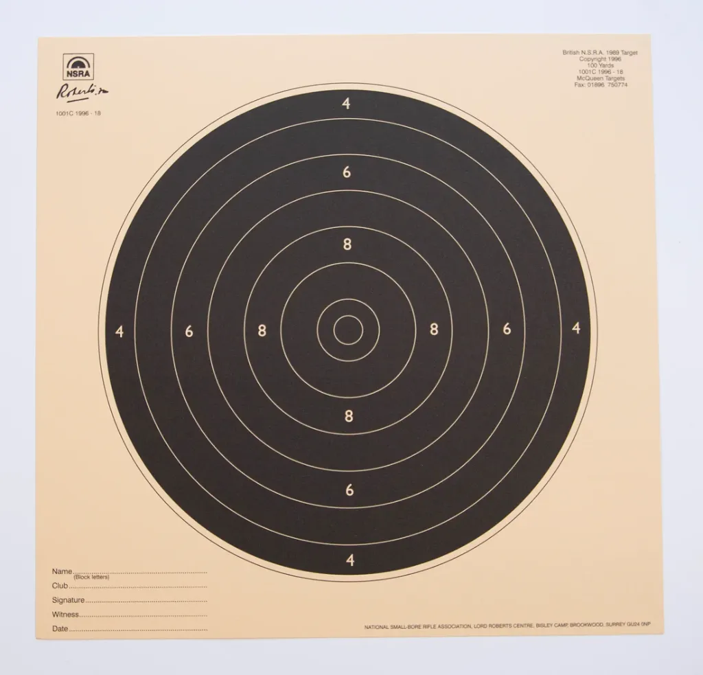 [SSSNSRA004] NSRA 100 Yards Pre Trimmed Centres (1001C 1996-18)