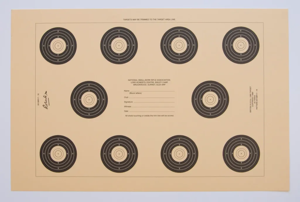 [SSSNSRA009] NSRA 20 Yard Bench Rest Target (2010 BR17-18)