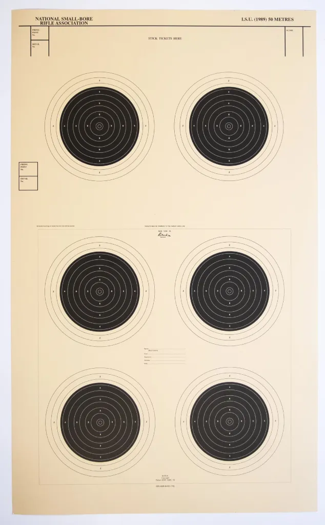 [SSSNSRA015] NSRA 50 Metre Three Card System (MM13/89-18)